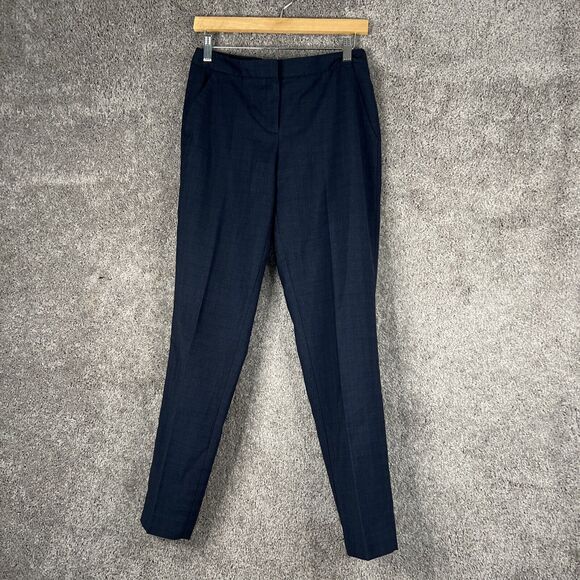 Tahari Pants - Tahari Dress Pants Womens 4 Blue Flat Front Pockets Business